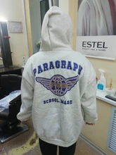 Sudadera de gran tamaño con cremallera para mujer, ropa de calle holgada de manga larga, chaqueta de estilo coreano, tops con cremallera para mujer, Sudadera con capucha negra 2020