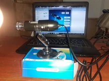 Microscopio Digital portátil con interfaz USB, dispositivo electrónico con 8 LED y soporte, 1600X, 1000X