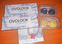 Easysmall Cosplay azul ojos crarzy lentes de contacto anual de belleza alumno de fiesta colorido 2 unids/par miopía receta