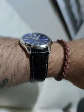 Calfskin-Correa de reloj de cuero de vaca genuino, pulsera de correa de reloj, hebilla de mariposa de repuesto, 12mm-24mm