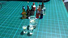 House Miniture-Toy Wine-Bottle-Drinks Barbies Doll Kitchen Food Resin 1/6-Scale Pretend Play