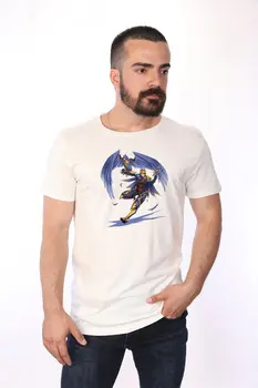 

Angemiel Wear Demacia'nın Wings Cotton White Men 'S T-Shirt