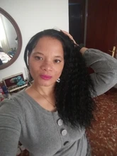 Blice-coleta de pelo rizado Afro sintético, extensiones de coleta con cordón de 18 pulgadas, dos peines de plástico