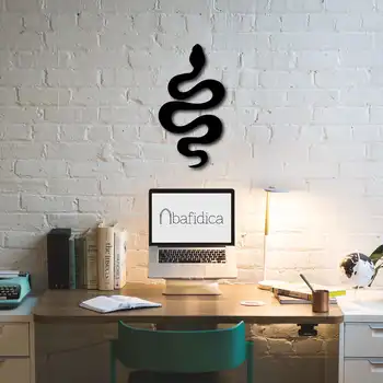 

Metal Decor Snake 90x49 cm Wall Ornament Home Decoration Wall Decor Table