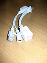 ANPWOO Cable POE pasivo de potencia sobre Ethernet Cable adaptador divisor POE RJ45 inyector de módulo de fuente de alimentación 12 v 48v para IP Cámara