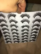 HBZGTLAD-pestañas postizas 3D, 2/4/16 pares, naturales, voluminosas, maquillaje, extensión de pestañas, seda