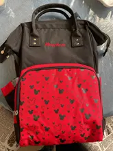 Bolsa de pañales con USB de Disney, mochila momia de maternidad/bolsa de pañales para bebé, bolso de viaje de Mickey Mouse, bolsa para cuidado del bebé, bolsa húmeda