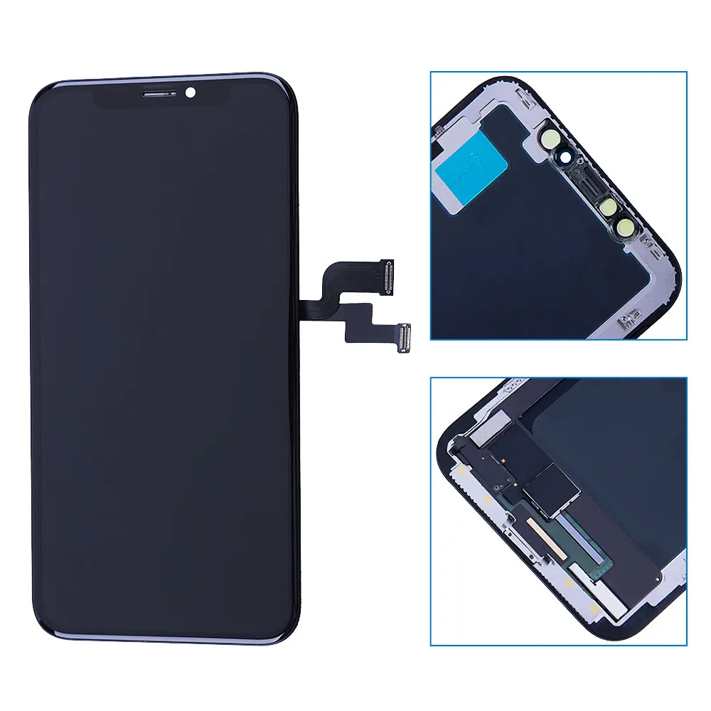 US $52.48 Best OLED Display For iPhone X LCD Touch Screen Display Assembly With 3D Force Touch Replacement No Dead Pixel With Repair Tools