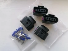 1 Juego de 4 Pin forma 3,5 MM VW Skoda VAG Conector automotriz 4B0973724 bobina adaptador de extensión eléctrica enchufe de cable 1J0973724 para AUDI