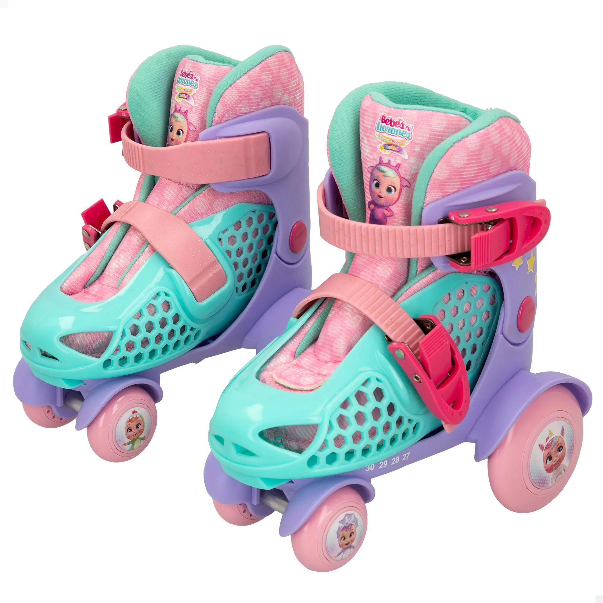 Crybaby – patins à roulettes à 4 roues T.27-30, patins à 4 roues