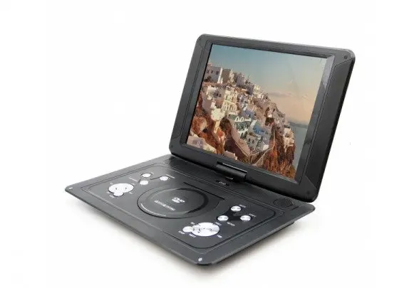 Портативный DVD-плеер Eplutus LS-140T c цифровым тюнером DVB-T2 15''(37 см) 1920x1080 АКБ 2600 мАч
