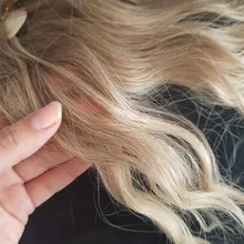 LOUIS FERRE-pelucas sintéticas de rubio miel marrón degradado para mujeres negras, peluca larga de Cosplay de ondas naturales resistente al calor