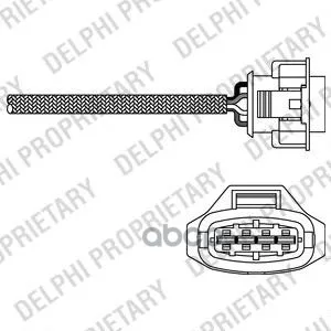 Лямбда-Зонд Opel Astra G 1.6 Delphi Es2028412b1 Delphi арт. ES2028412B1