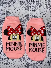 Disney Mickey Minnie las mujeres de dibujos animados de niñas calcetines damas japonesas suave transpirable calcetín de algodón barco corta de Navidad calcetines Invierno Caliente Calcetines de las mujeres