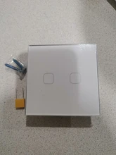 Minitiger-Interruptor de pared de lujo con Sensor táctil, interruptor estándar europeo y británico, de cristal gris claro, de 1/2/3 entradas y 1 vía CA 220