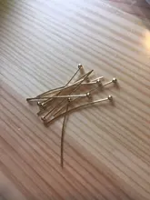 22 25 30mm 316 de acero inoxidable de oro bola plateada alfileres de cabeza fabricación de joyería 24-Calibre 50 unids/lote