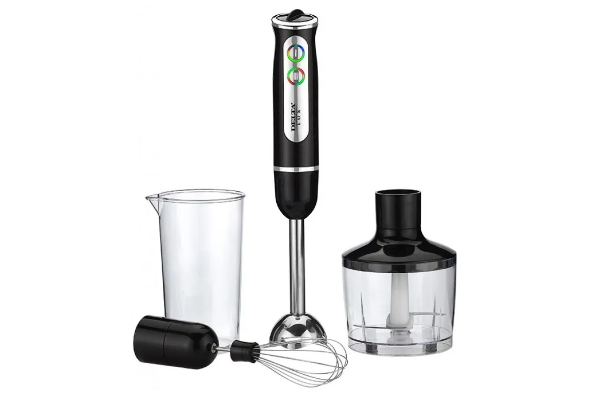 Blender Delta Lux Dl 7039V 800 W Glas 600 Ml, Kom Ism La 860 Ml Zwart Blender Delta Lux Dl 7039V 800 W Glas 600 Ml, Kom Ism La 860 Ml Zwart