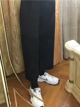 Pantalones de chándal para mujer, ropa de calle, moda de verano, estilo coreano, pierna ancha, Harajuku, holgado, negro, cintura alta, Vintage, 2020