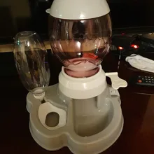 Alimentador automático de mascotas, para perros y gatos, depósito de comida de 2.2L y de agua de 528ml, suministro lento de comida