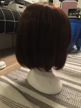 DIFEI peluca sintética bob corto pelo lacio con trimable flequillo Rosa rojo azul peluca cosplay púrpura para pelucas de pelo corto para mujeres