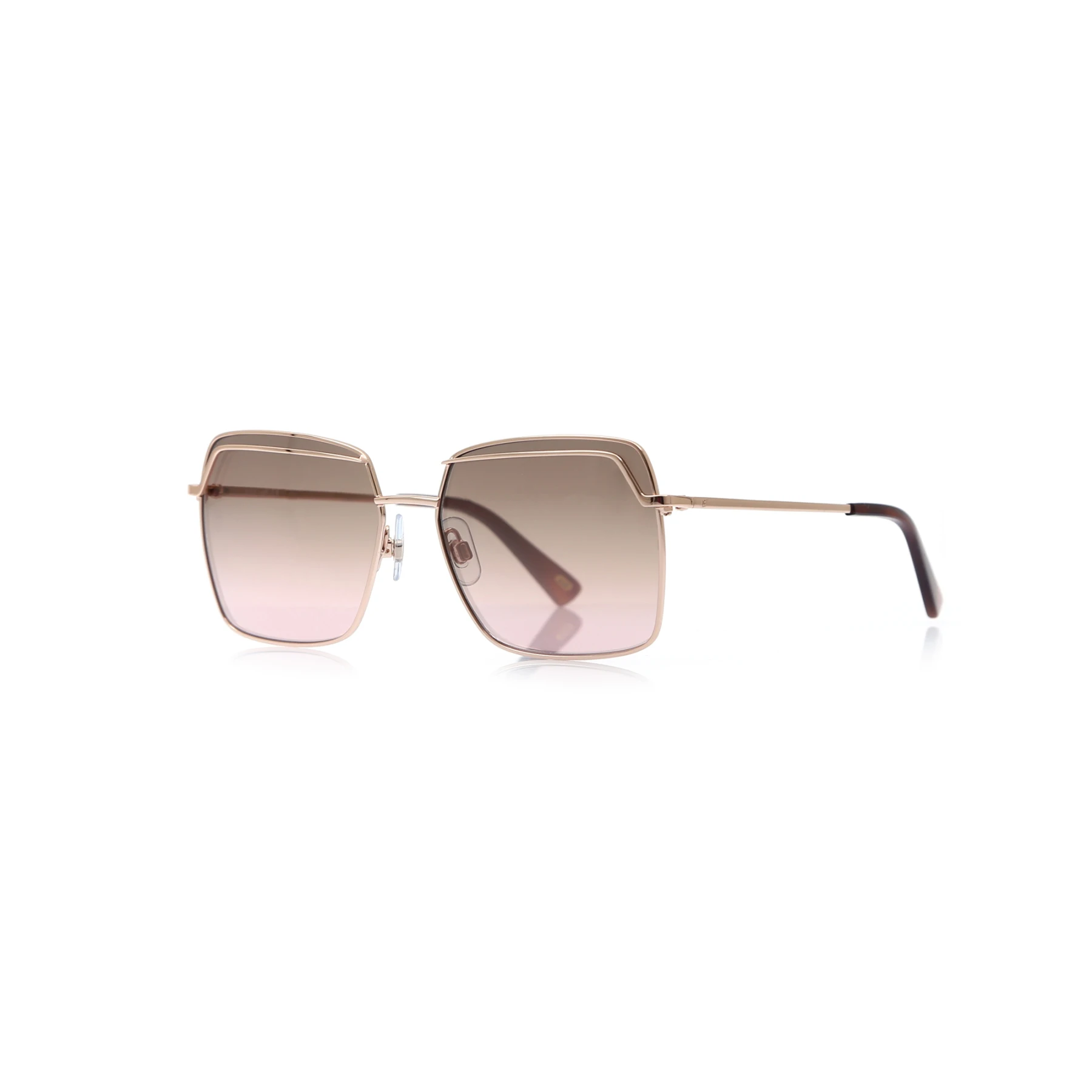 

Women's sunglasses w 0259 33g metal gold organic square square 57-16-140 web