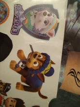 Juguetes De Tatuajes de la patrulla canina para niños, pegatinas de papel de tatuaje, pasta impermeable para fiesta, regalo de cumpleaños