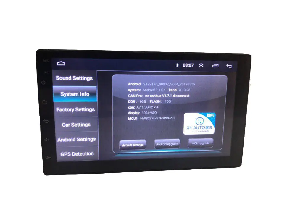 Автомагнитола Android 8.1 GO MyLatso-8803 1024*800 HD Авторадио мультимедийный плеер сенсорный экран Авто аудио стерео Bluetooth