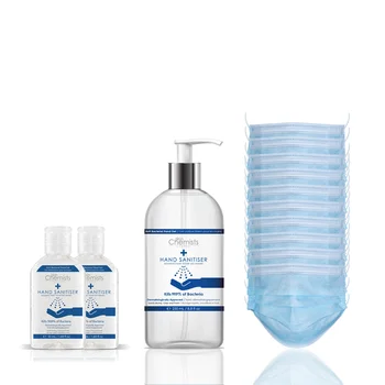 

SkinChemists Kit coverage: Gel sanitizer Manos 50ml * 2 and 250ml, Pack 10 Masks sanitary