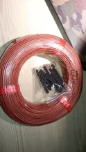 Cable de calefacción de fibra de carbono, cubierta de goma de silicona mejorada, 33 Ohm/m 3mm, 100 metros