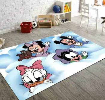 شراءسجادة منقوشة ميكي ماوز ، سجادة أرضية مانعة للانزلاق ، سجادة في سن المراهقة ، سجادة تركية