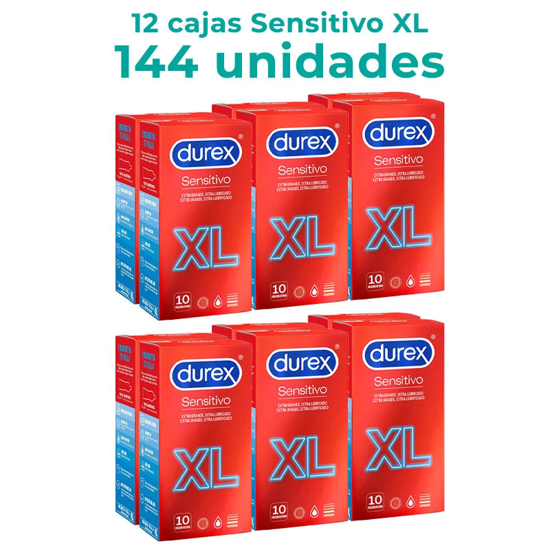 Durex Sensitivo Extragrande XL 10 unidades. Preservativos talla grande