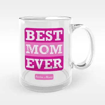 

Personalized Best Mother Design Glass Mug Cup-3