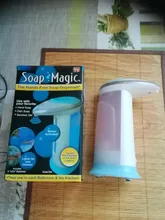 Dispensador de jabón líquido sin contacto, dispositivo automático, manos libres, bomba para baño y cocina, con sensor inteligente, 400ML