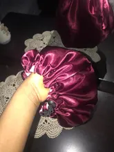 Reversible Satin Hat Bonnet Hair-Caps Head-Cover Hair-Styling-Accessories Curly Adjust