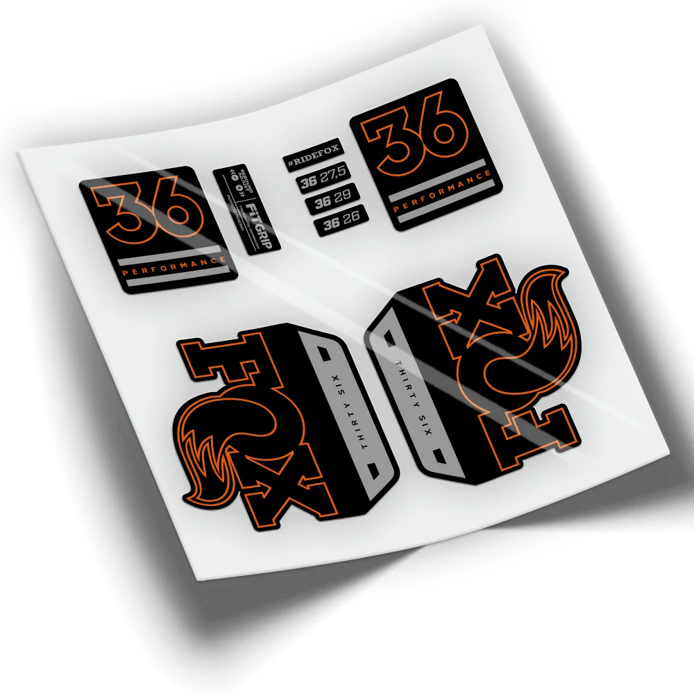 Adesivi Fox 36 Performance Series Wp261 Adesivi Bici, Adesivi Bici Mtb Btt Mountain Bike Adesivi Ciclismo Accessori Bici