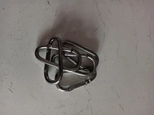 5 unids/lote D-Tipo de aleación de aluminio mosquetón hebilla equipo de Camping mochila hebilla botella de agua colgando hebilla de gancho Keychai