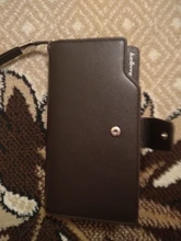 Bolso de mano para Hombre, Billetera larga, tarjetero, de cuero