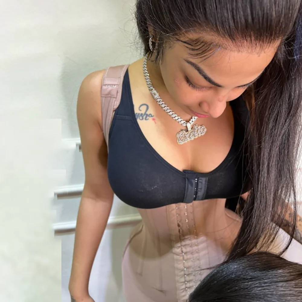 Fajas Colombianas Full Body Shaper For Women With Adjustable Hooks Slimming  Tummy Control Postpartum Girdles Bbl Skims Shapewear Black