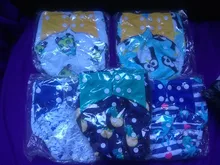 [Simfamily] 4 unids/set pañal de tela lavable cubierta de pañal ajustable reutilizable de tela pañales disponibles 0-3years 3-15kg bebé