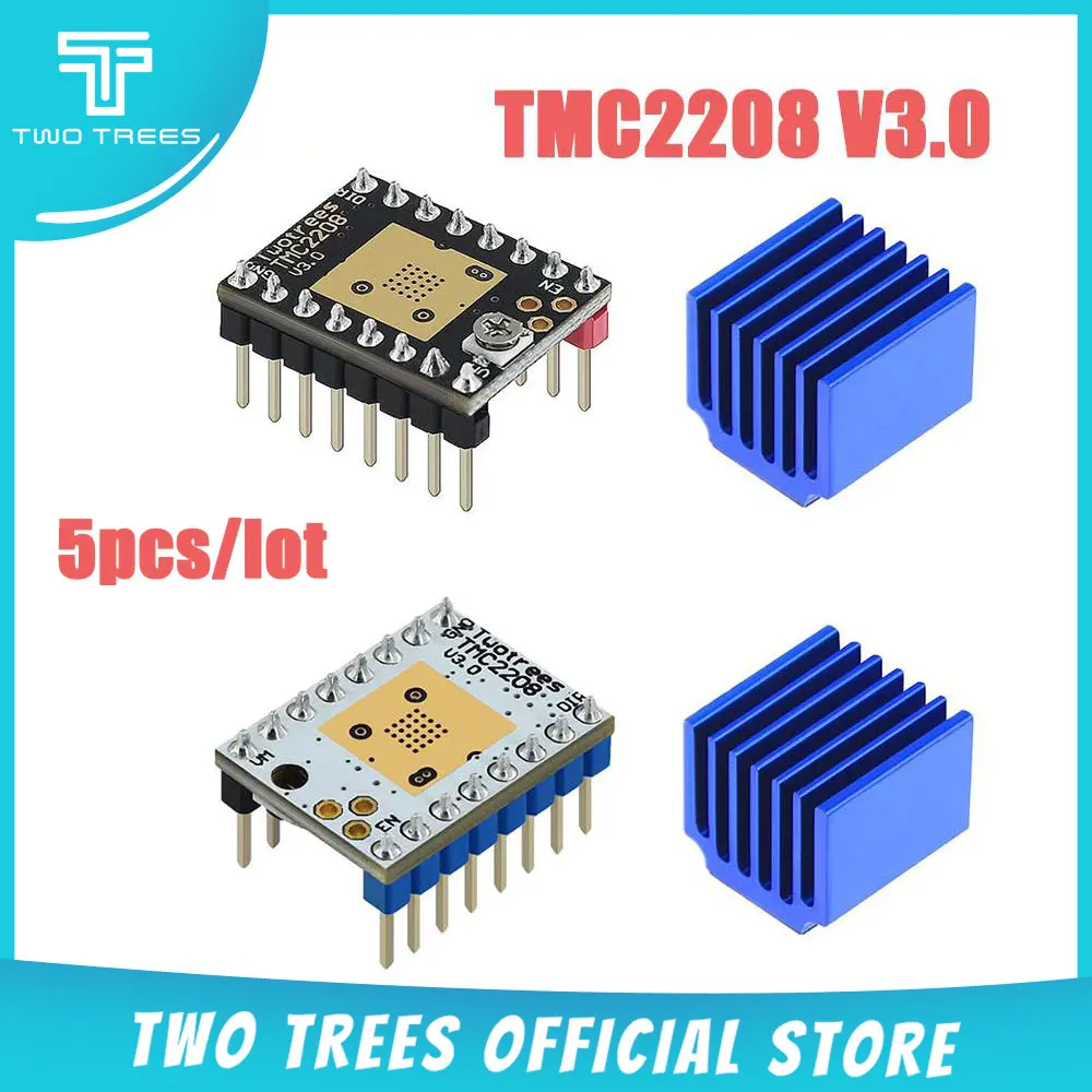 5 шт. TMC2208 MKS TMC2209 V2.0 шаговый двигатель StepStick UART ultra silent для Gen_L Robin Nano SKR V1.3 mini E3 Ender