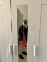 Women's Wild-Jacket Turn-Down-Collar Spring Zipper Black Fashion EAM High-Quality Loose