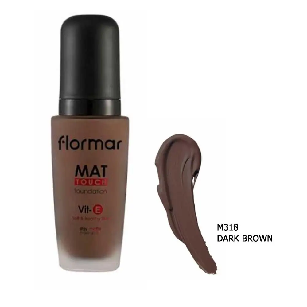 Тональная основа Flormar тонированная увлажняющая для макияжа с полным