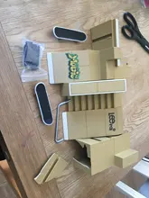 Mini Tabla de Patinaje con los dedos de aleación, juguetes de combinación monopatín para niños, pista de rampa, juego de juguetes educativos para niños, regalos de cumpleaños