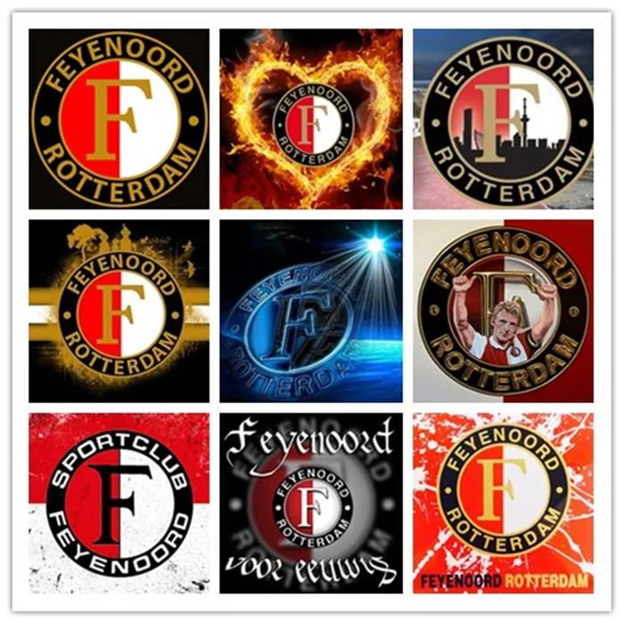 

2019 Full square drill 5D DIY Diamond Embroidery feyenoord logo 5d Diamond Painting Cross Stitch Rhinestone Mosaic decor gift