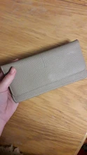 Women Wallet Card-Holder Coin-Purse Zipper Female Long Solid-Color Genuine-Leather Fashion