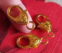 10 unids/lote ganchos de broche de langosta de mono de plata antigua para collar pulsera cadena accesorio de joyería para manualidades hallazgos 26*15MM