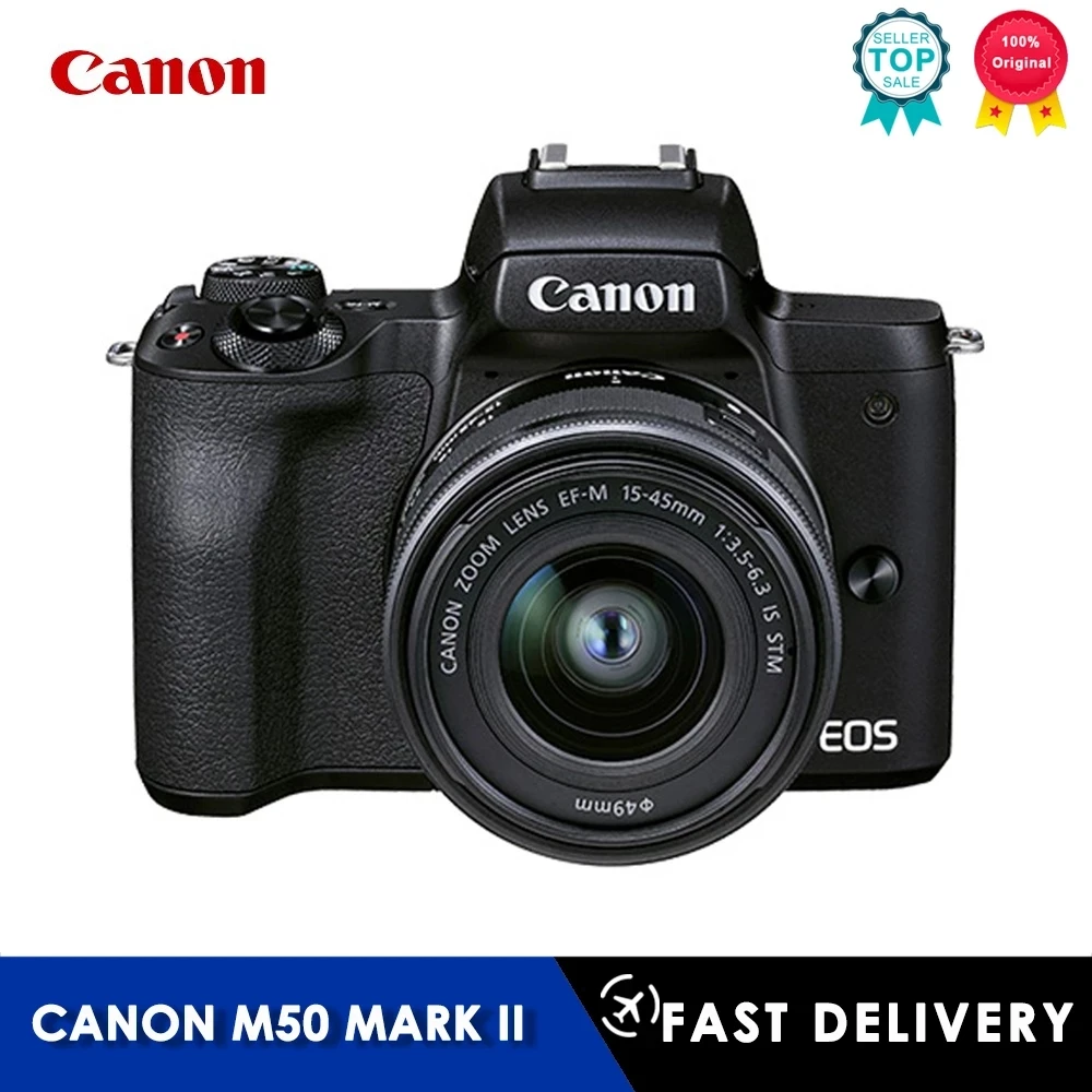 Canon EOS M50 Mark II Mirrorless Camera Digital Camera with Ef-m 15 ...