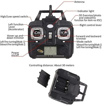 

Remote Control for Syma Transmitter Remote Controller for Syma X5C X5 X5SC X5SW RC Helicopter Drone Quadcopter Flying Toy Parts
