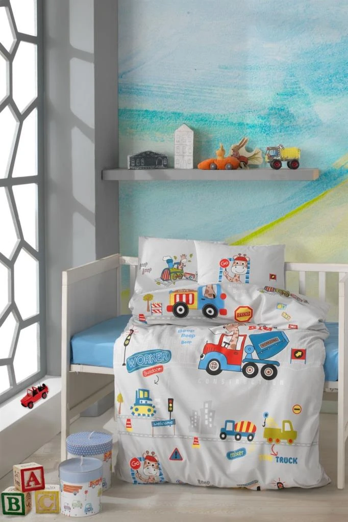 Classy Grafe Ensemble De Housse De Couette Pour Bebe 100 Coton Anglais Tres Absorbant Gris Aliexpress
