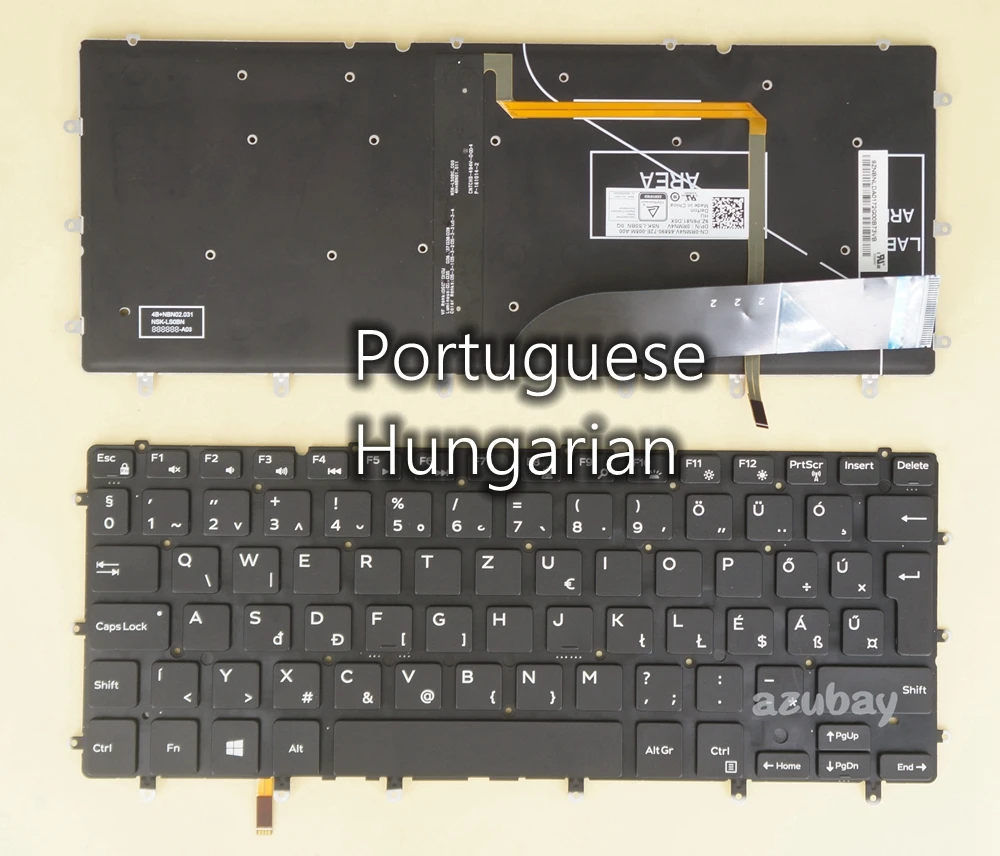 

Portuguese Hungarian Keyboard For DELL Inspiron 13 7000 2-in-1,7348 2-in-1,7353 2-in-1,7359 2-in-1, 7347 7352 7547 7548, Backlit